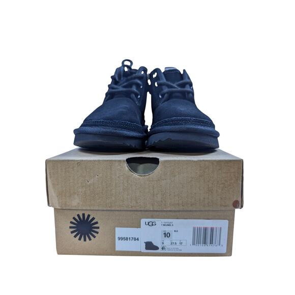 UGG Other - UGG Toddlers 10 Neumel‎ II Boots Black Suede UGG Plush Booties Zip Lace up NWB